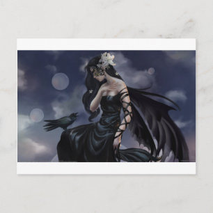 Gothic angel postcard
