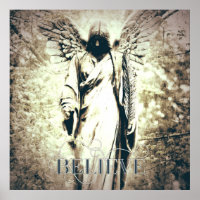 Gothic angel vintage rustic gloomy art believe