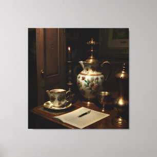 Gothic Antiques Scene Canvas Print