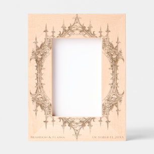 Gothic Arch Wedding Anniversary Couples Etched Frames
