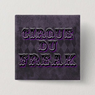 Gothic Argyle Cirque Du Freak 2 Inch Square Button