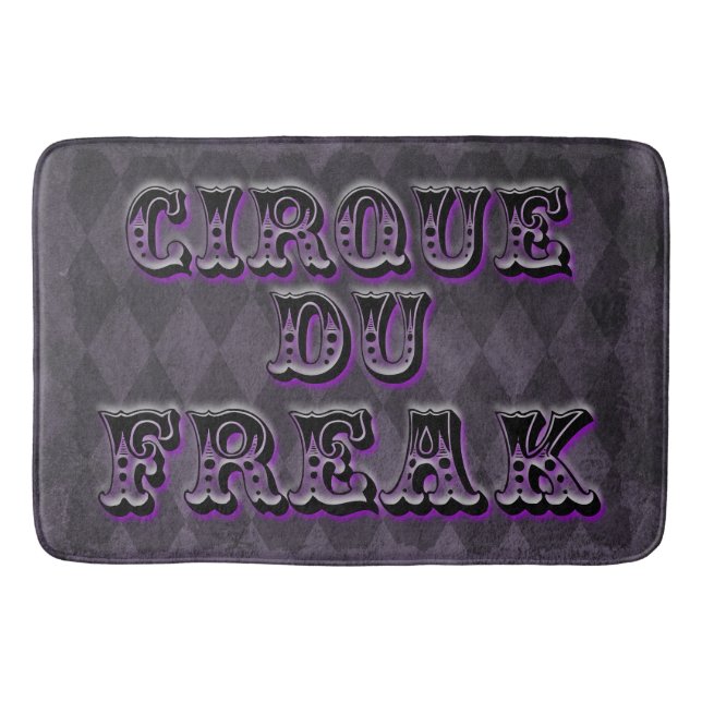 Gothic Argyle Cirque Du Freak Bath Mat (Front)