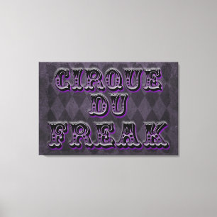 Gothic Argyle Cirque Du Freak Canvas Print