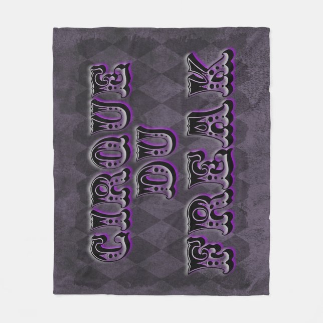 Gothic Argyle Cirque Du Freak Fleece Blanket (Front)