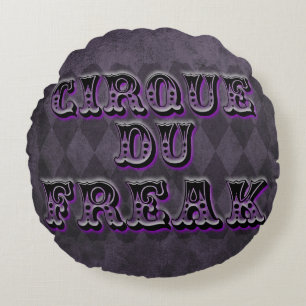 Gothic Argyle Cirque Du Freak Round Pillow