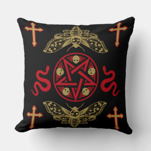 Gothic Art Accessories Throw Pillow