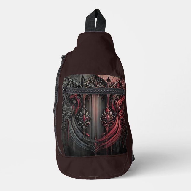 Gothic Art Sling Backpack (Front)