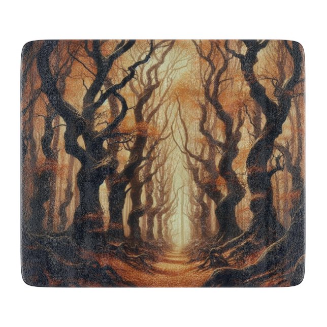 Gothic Autumn woods Cutting Board (Front)