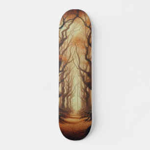Gothic Autumn woods Skateboard