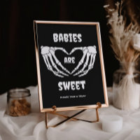 Gothic Babies Are Sweet Halloween Baby Shower Card