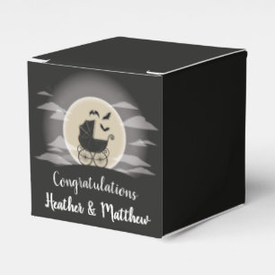 Gothic Baby Shower Halloween Carriage Favor Box