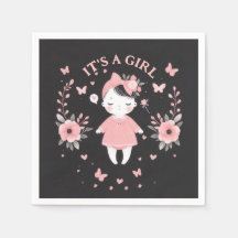 Gothic Baby Shower Pink Black