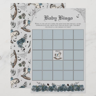Gothic Baby Shower Rocking Horse Baby Bingo Game