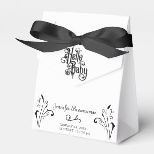 Gothic Baby Shower Theme Party Favor Box