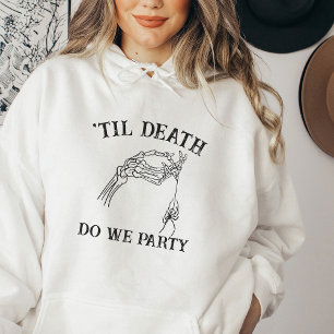 Gothic Bachelorette Party Custom Bridesmaid Spider Hoodie