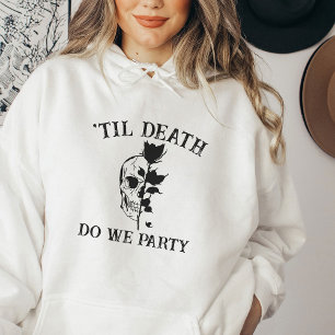 Gothic Bachelorette Party Personalized Bridesmaid Hoodie
