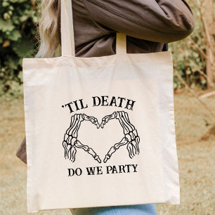 Gothic Bachelorette Party Personalized Bridesmaid Tote Bag