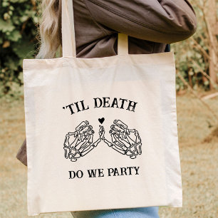 Gothic Bachelorette Party Personalized Bridesmaid Tote Bag