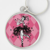 Gothic Ballerina Keychain