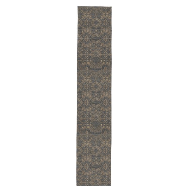 Gothic Baroque Table Runner Gold Pattern (Front)