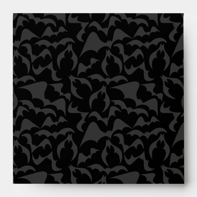 Gothic Bats Vampire Pattern Envelope (Front)