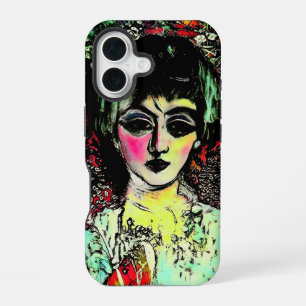Gothic Beauty Portrait  iPhone 16 Case