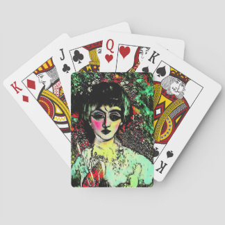 Gothic Beauty Portrait Playing Cards
