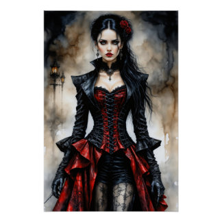 Gothic Beauty Poster