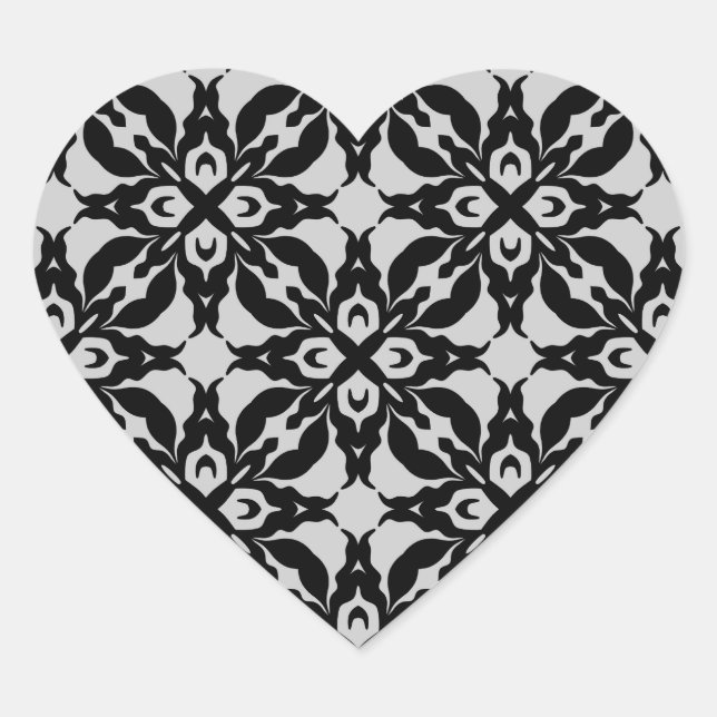 Gothic black and grey kaleidoscope envelope seals (Front)