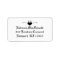 Gothic Black and White Address Label