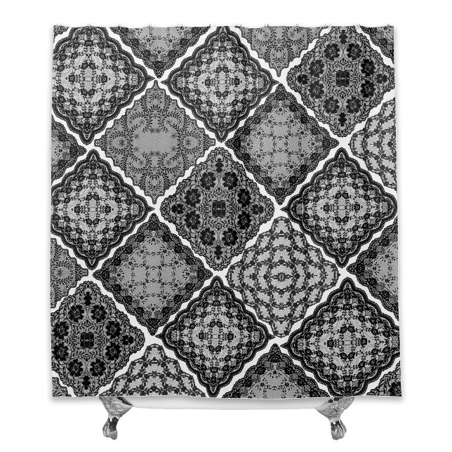 Gothic Black and White Faux Lace Quilt (Creator Uploaded)