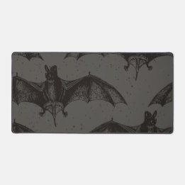 Gothic Black Bats - Gaming, Dorm, Office Desk Mat