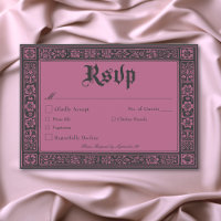 Gothic Black Burgundy Medieval Until Death Wedding