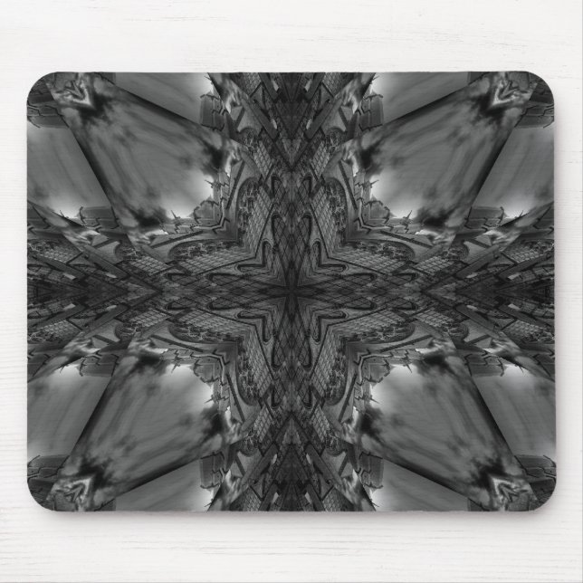 Gothic black lace mouse pad (Front)