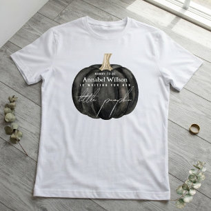 Gothic Black Little Pumpkin Baby Shower Mom-to-be T-Shirt