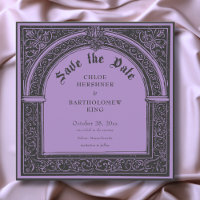 Gothic Black Purple Medieval Until Death Wedding