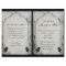 Gothic Black Rose Trellis Wedding Program