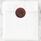 Gothic Black Roses Blood Red Wedding Seal