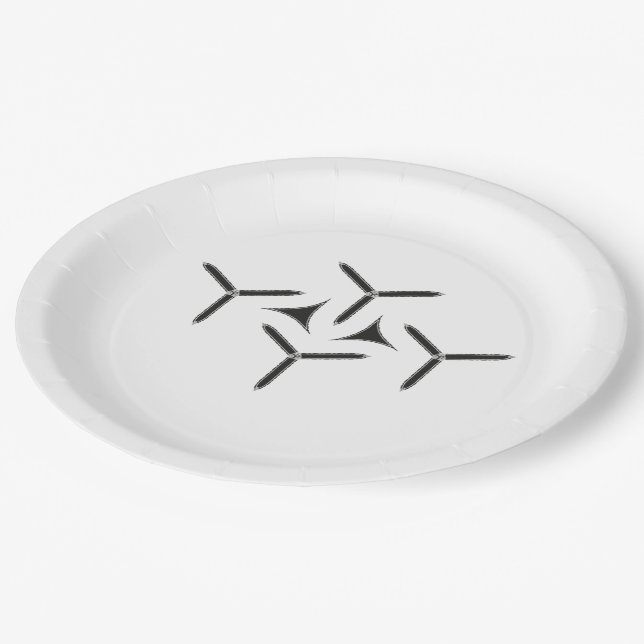 Gothic Blade Paper Plate (Angled)