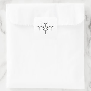 Gothic Blade Square Sticker