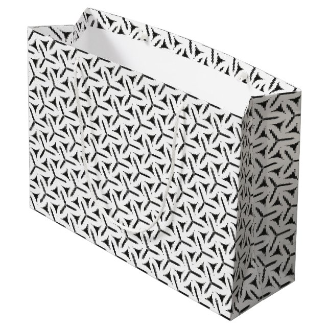 Gothic Blades Pattern Large Gift Bag (Back Angled)