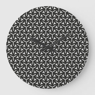 Gothic Blades Pattern Round Clock