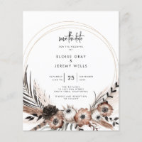Gothic Boho Save the Date 