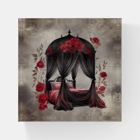 Gothic Boudoir | Victorian Canopy Scarf Poster Bed