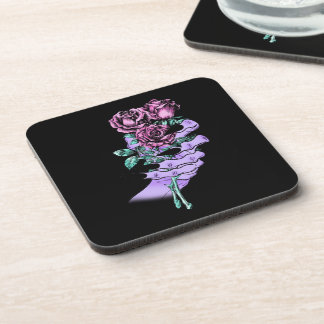 Gothic Bouquet Cork-Backed Coasters