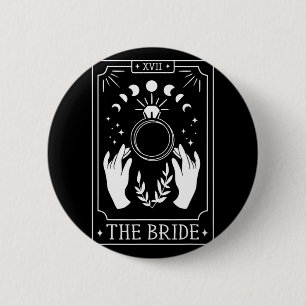 Gothic Bride Bridesmaid Tarot Bridal Party Bachelo 2 Inch Round Button