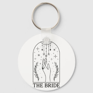 Gothic Bride Coven Tarot Matching Bachelorette Par Keychain