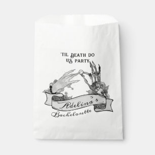 Gothic Bride or Die Til Death Bachelorette Weekend Favour Bag