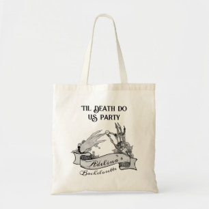 Gothic Bride or Die Til Death Bachelorette Weekend Tote Bag