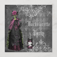 Gothic Bride Skeleton Shabby Chic Bachelorette